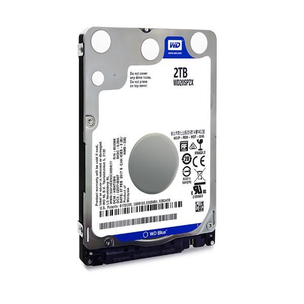 foto del prodotto hdd wd blue 2.5 sata6 2tb 128mb 5400rpm