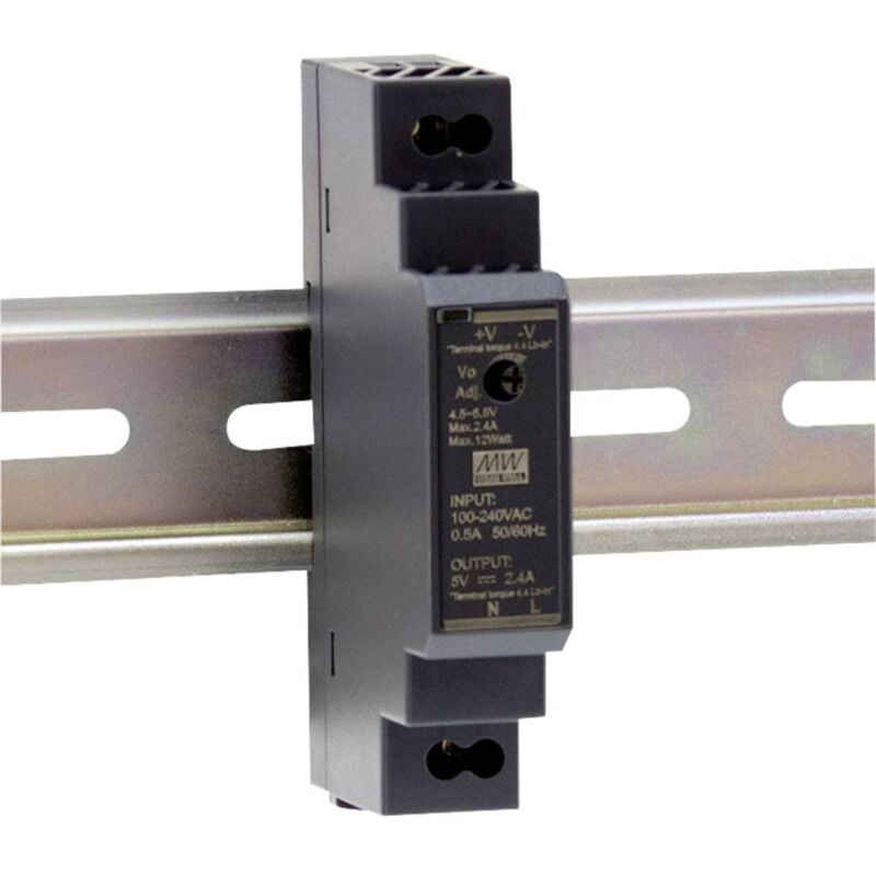 immagine 0 del prodotto hdr 15 24 alimentatore per guida din 24 v dc 0.63 a 15.2 w num. uscite 1 x contenuto 1 pz. mean well