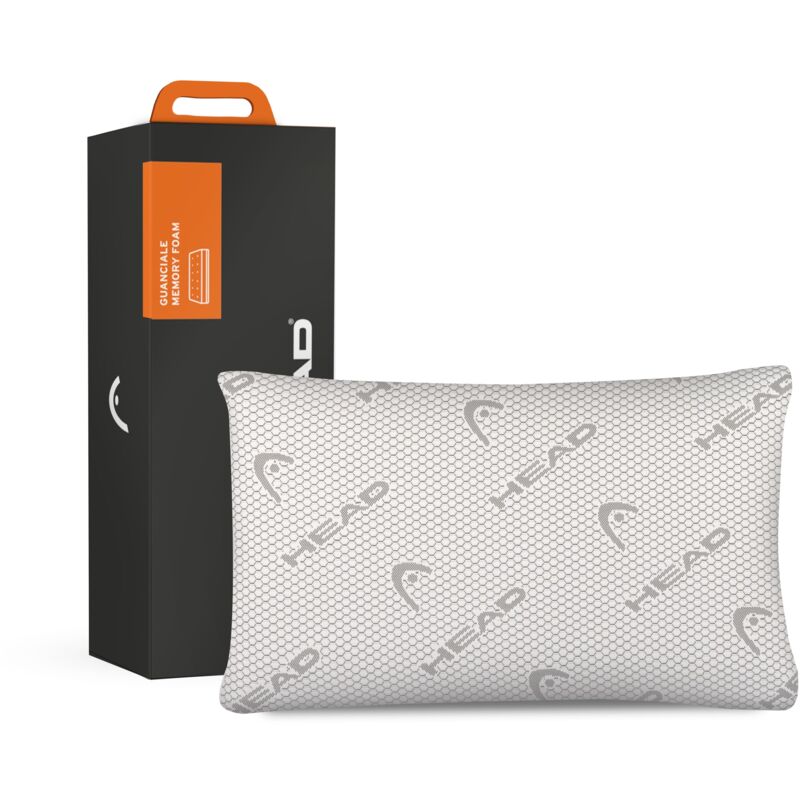 foto del prodotto head active rest - cuscino memory foam traforato, cuscino cervicale per dormire ergonomico in grafene antistatico mantiene melatonina alta, cuscino