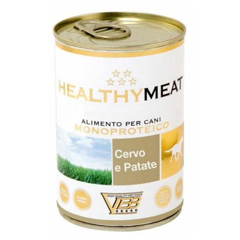 foto del prodotto healthy meat cane pat monoproteico 400gr cervo e patate