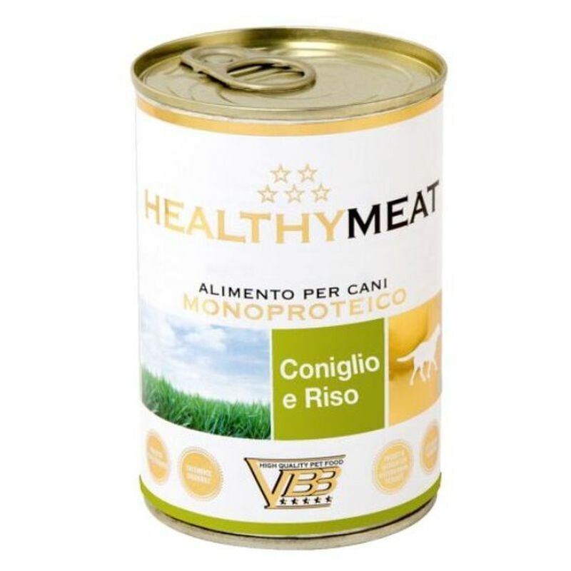 foto del prodotto healthy meat cane pat monoproteico 400gr coniglio e riso