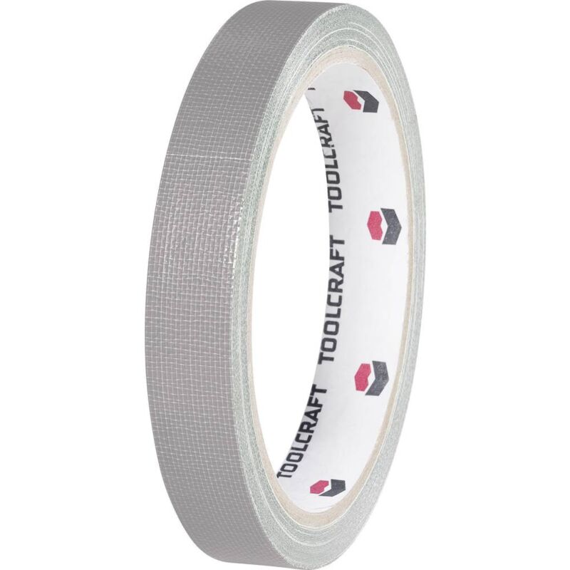 foto del prodotto heb38l10ac heb38l10ac nastro in tessuto heb38l10ac grigio l x l 10 m x 38 mm 1 pz. toolcraft