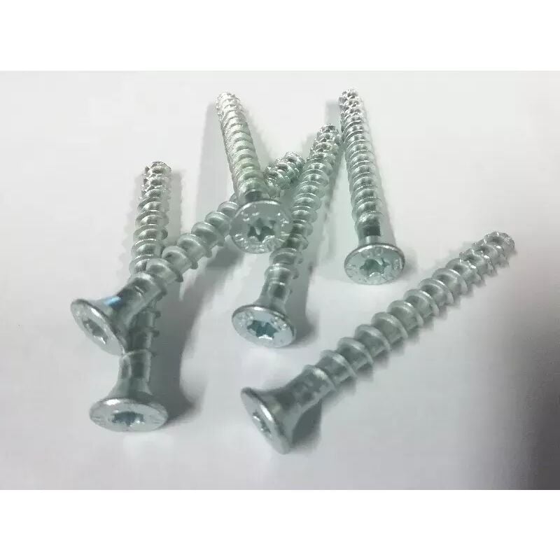 foto del prodotto heco mustad vite a testa cilindrica pozidriv filettatura intera zincata bianca 5x70mm confezione da 200 pvaczp500700c8c diverse