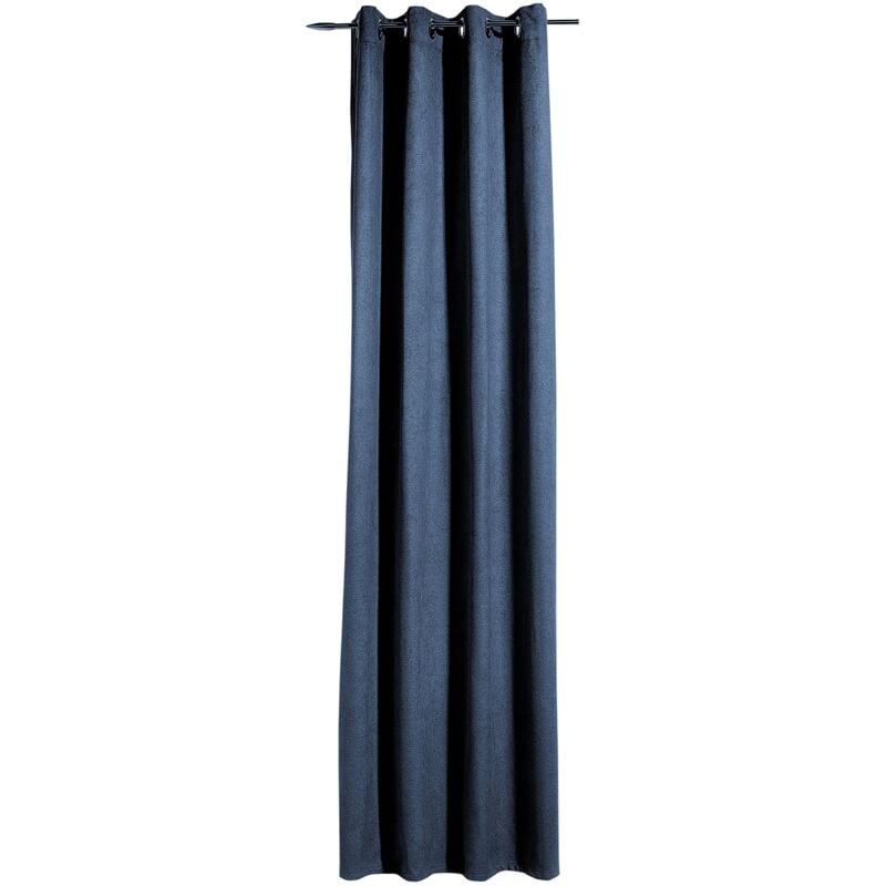 foto del prodotto heco tenda con occhielli, tendaggi tessuto, blu, 245 x 138 cm