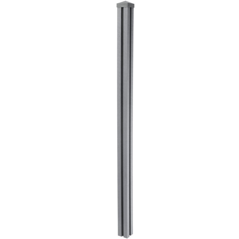 foto del prodotto hegele montante pilastro per frangivento fendivista modello sarthe wpc 188cm grigio
