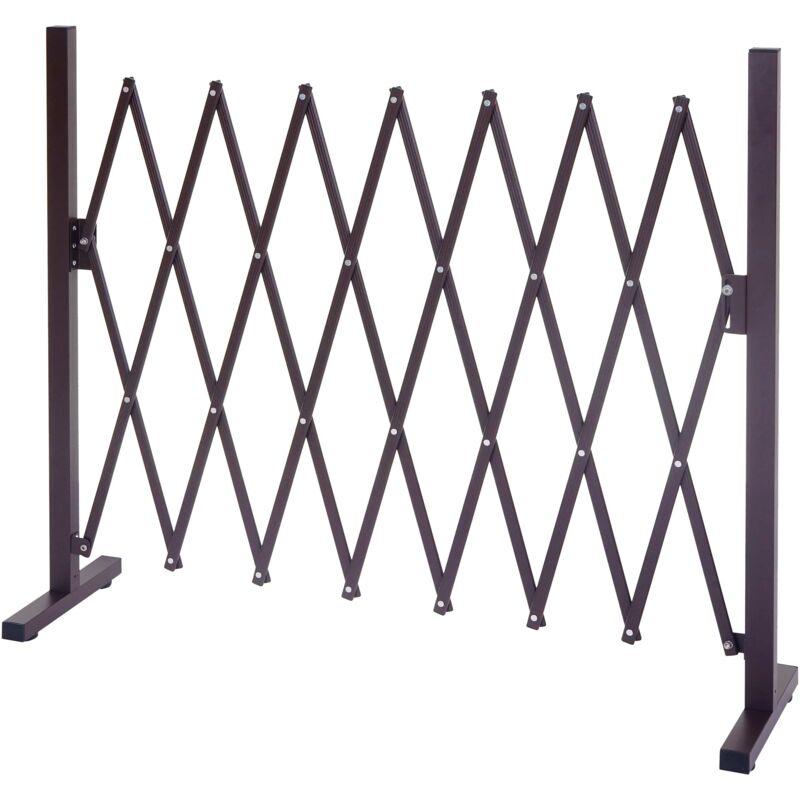 foto del prodotto hegele recinto traliccio a fisarmonica estensibile hhg 930 alluminio marrone, altezza 103cm, larghezza 35 300cm