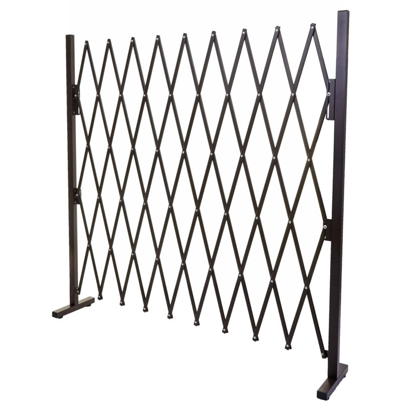 foto del prodotto hegele recinto traliccio a fisarmonica estensibile hhg 930 alluminio marrone, altezza 153cm, larghezza 32 265cm