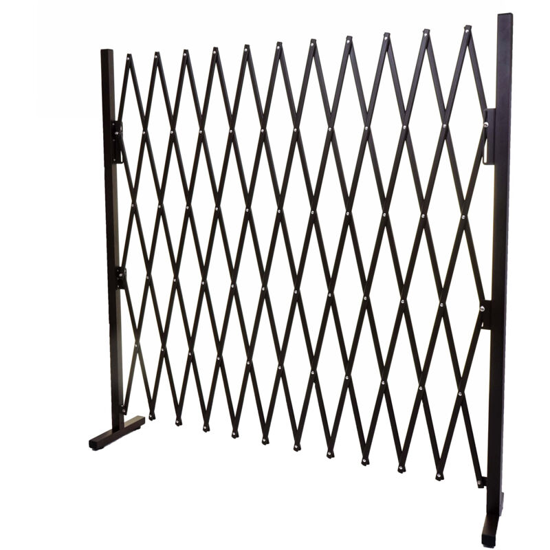 foto del prodotto hegele recinto traliccio a fisarmonica estensibile hhg 930 alluminio marrone, altezza 153cm, larghezza 36 300cm