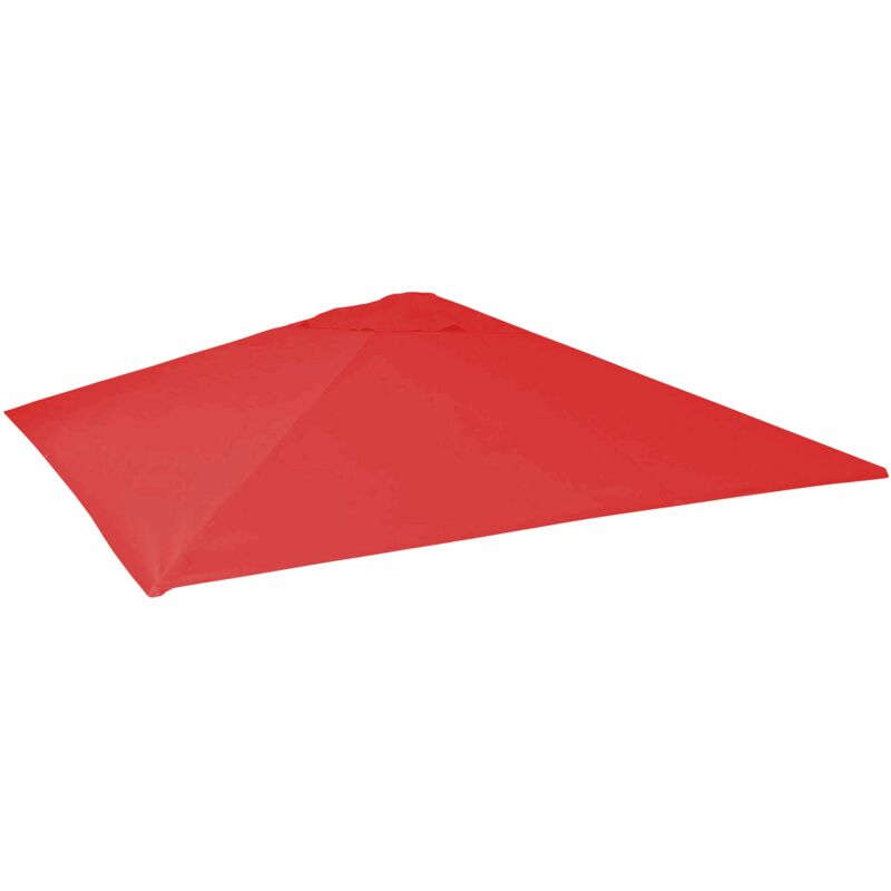 foto del prodotto hegele - telo copertura ombrellone hhg-589 poliestere 5x5m rosso