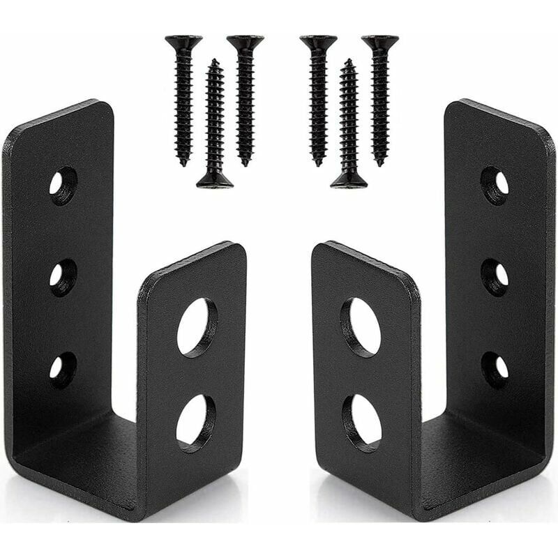 immagine 0 del prodotto heguyey confezione da 2 staffe per porte in acciaio ad alta resistenza per 2 x 4 porte barra di sicurezza a forma di u