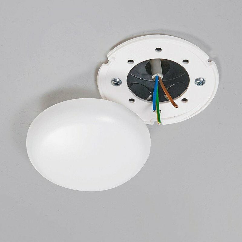 foto del prodotto heidemann scatola di giunzione a soffitto bianca piatta, rotonda 100 x 22 mm