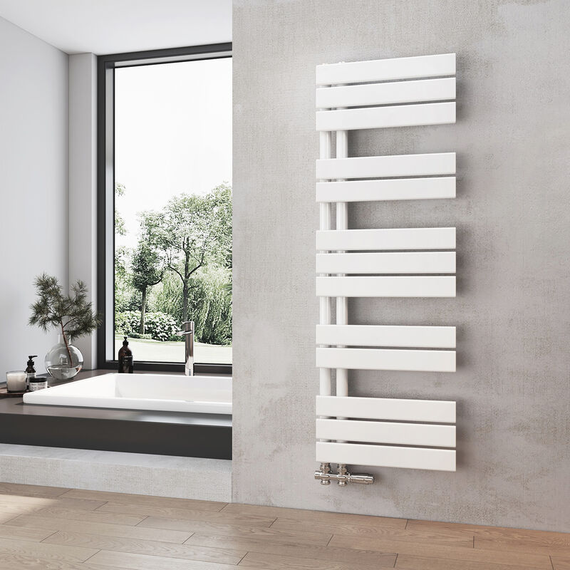 foto del prodotto heilmetz radiatore da bagno bianco scaldasalviette 400 x 1176 mm radiatore da bagno scaldasalviette