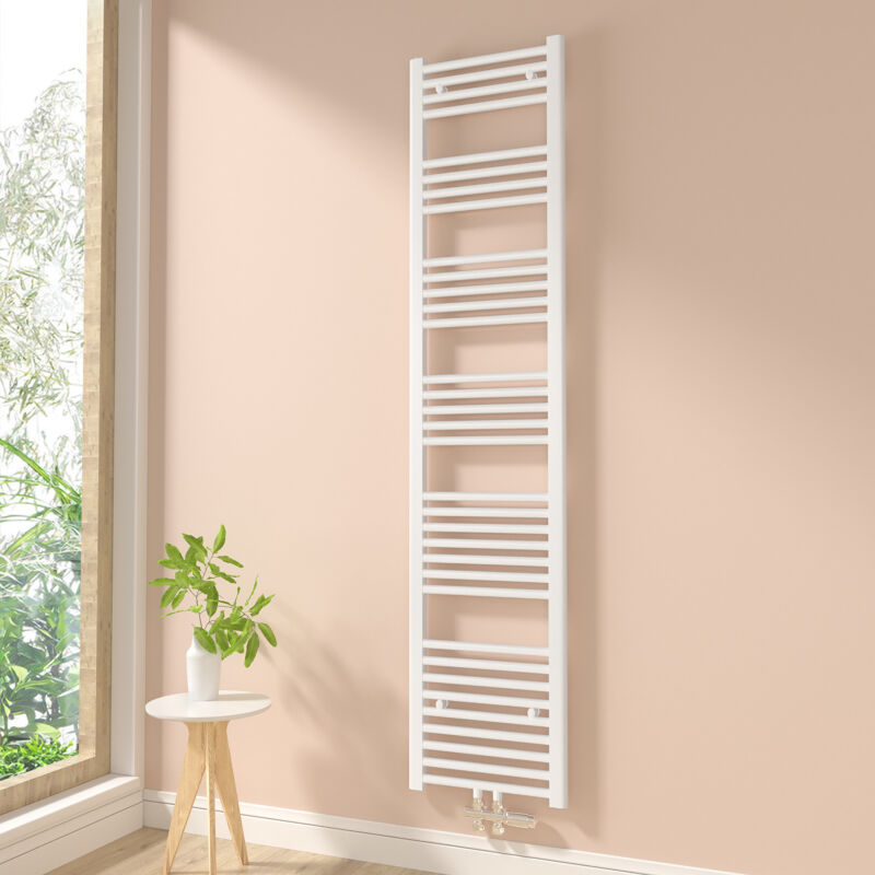 foto del prodotto heilmetz termoarredo scaldasalviette non elettrico bagno radiatore ad acqua calda bianca 180x40cm 663w