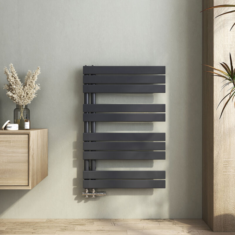 foto del prodotto heilmetz termoarredo scaldasalviette radiatore acqua calda design laterale verticale pannel scaldasalviette connessione antracite 899 x 600 mm 558w