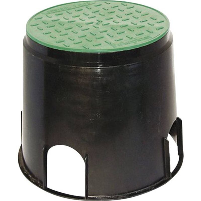 foto del prodotto heitronic 21036 presa di corrente da incasso a pavimento nero, verde