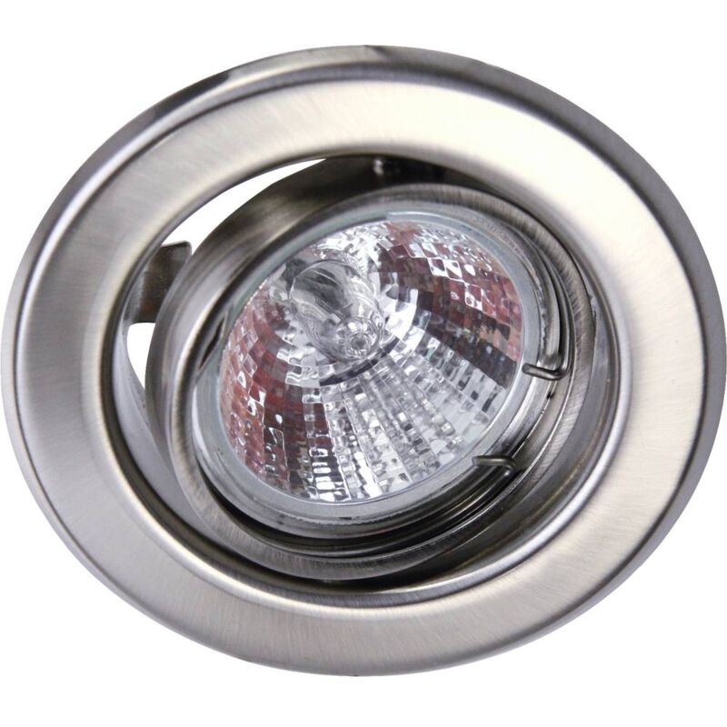 foto del prodotto heitronic 23552 dl6801 lampada da incasso led monocolore gu5.3 35 w acciaio inox spazzolato 
