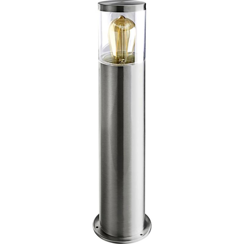 foto del prodotto heitronic 500682 naxos lampada da terra per esterni led monocolore e27 acciaio inox