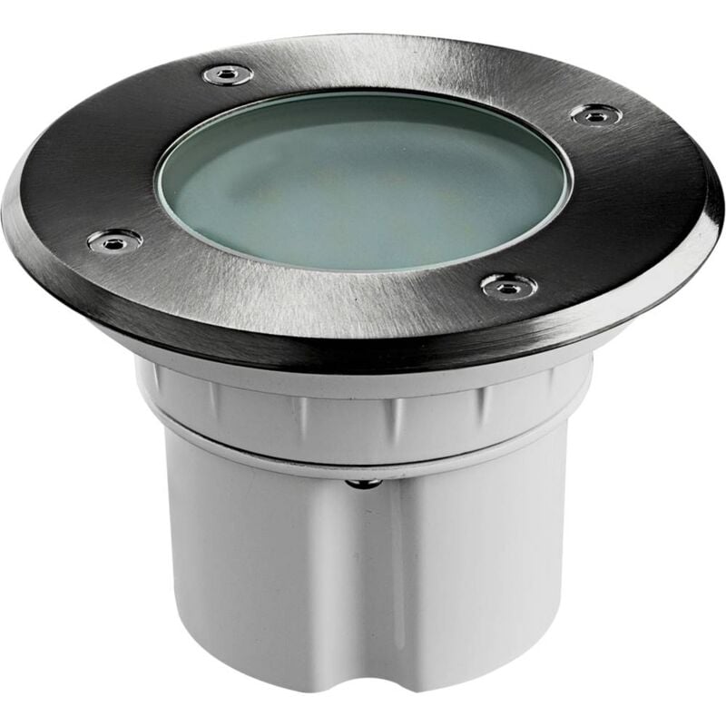 foto del prodotto heitronic messina 500148 apparecchio da incasso a terra led a montaggio fisso led monocolore 9 w acciaio inox
