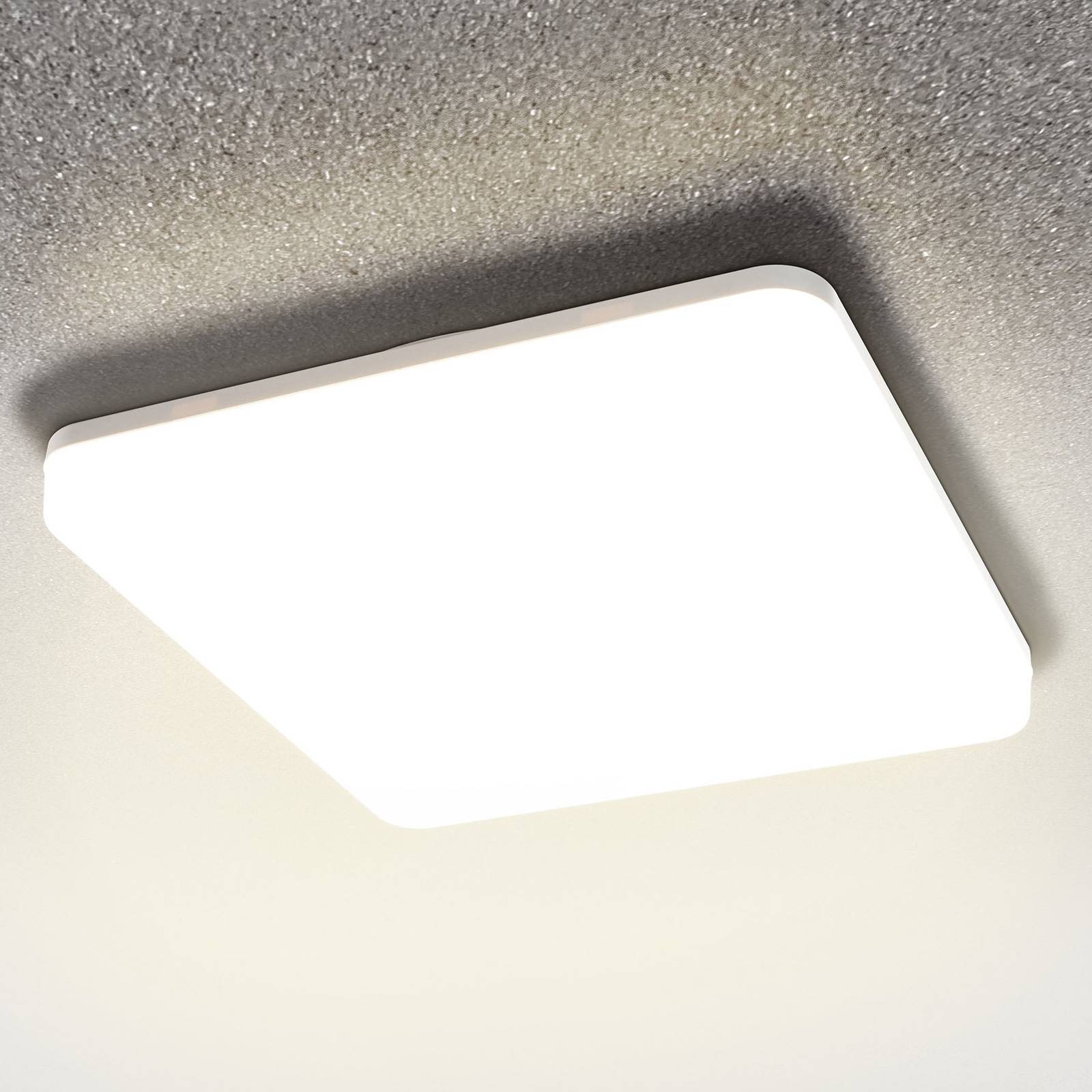 foto del prodotto heitronic plafoniera led pronto, angolare, 33 x 33 cm