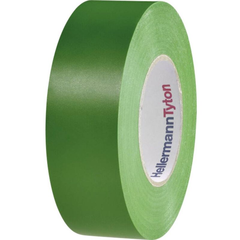 foto del prodotto helatape flex 1000 710 10606 nastro isolante helatape flex 1000 verde l x l 20 m x 19 mm 1 pz. hellermanntyton