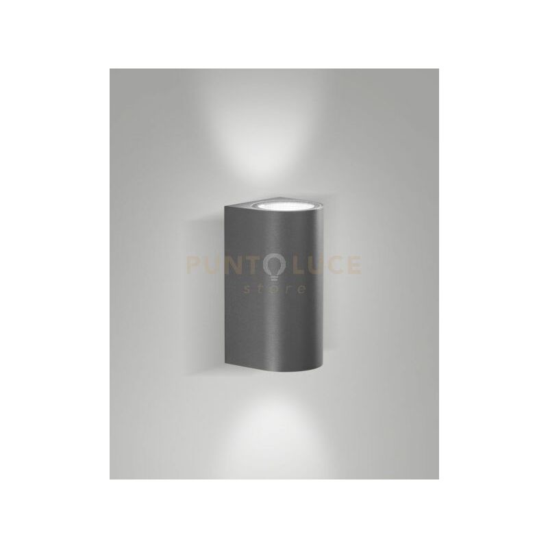 foto del prodotto heli applique grigio scuro 12w 3000k 1416 doppia emissione