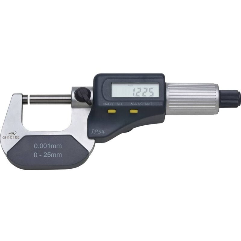 foto del prodotto helios preisser 0912501 micrometro con display digitale 0 25 mm lettura 0.001 mm din 863 1