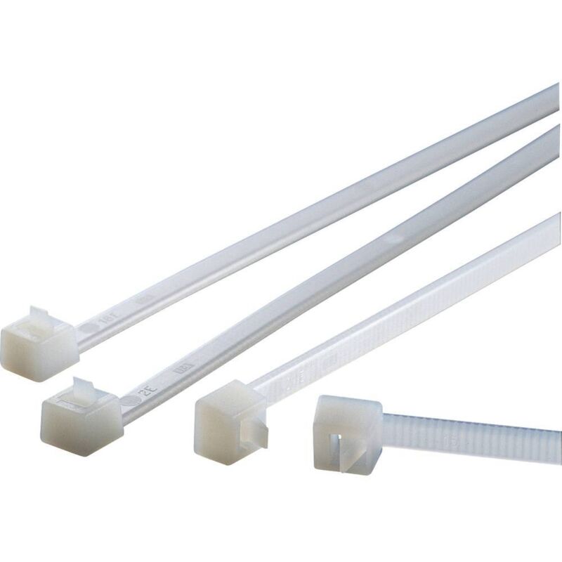 foto del prodotto hellermanntyton 115 02000 relk2m pa66 bk fascetta per cavi nero 100 pz.