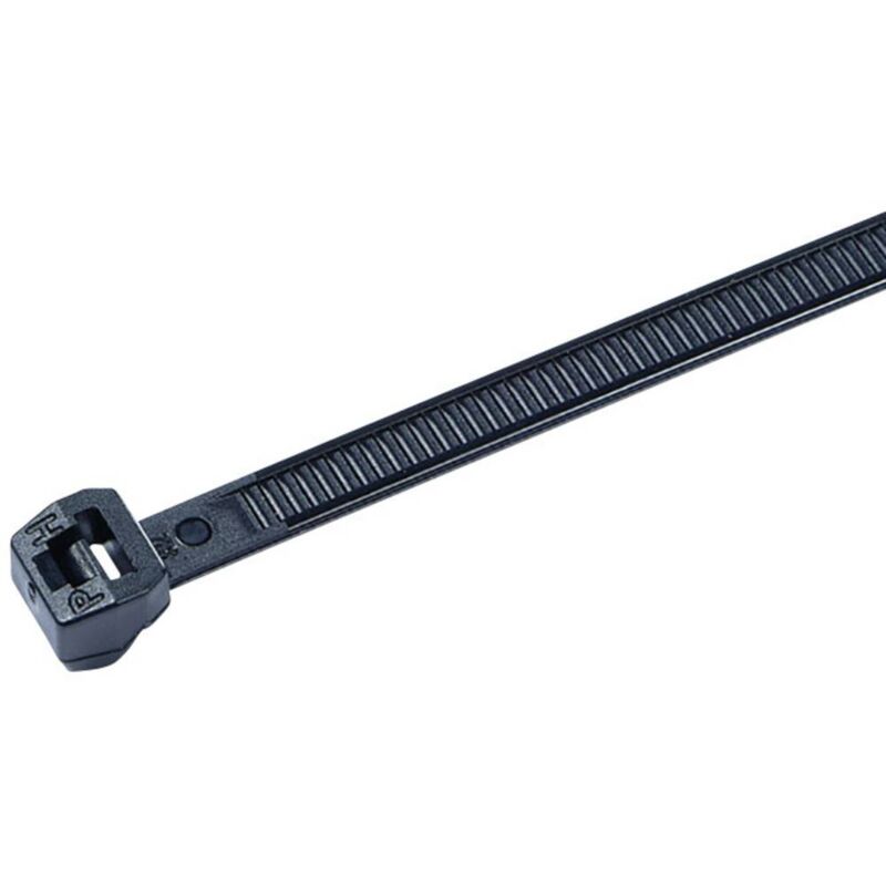 foto del prodotto hellermanntyton 118 00066 t120ros pa66hs bk fascetta per cavi nero 100 pz.