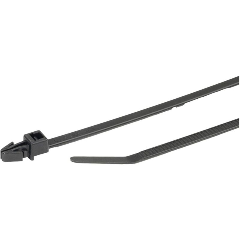 foto del prodotto hellermanntyton 126 00329 t30rsf pa66hs bk 500 fascetta per cavi 158 mm 3.60 mm nero 500 pz.