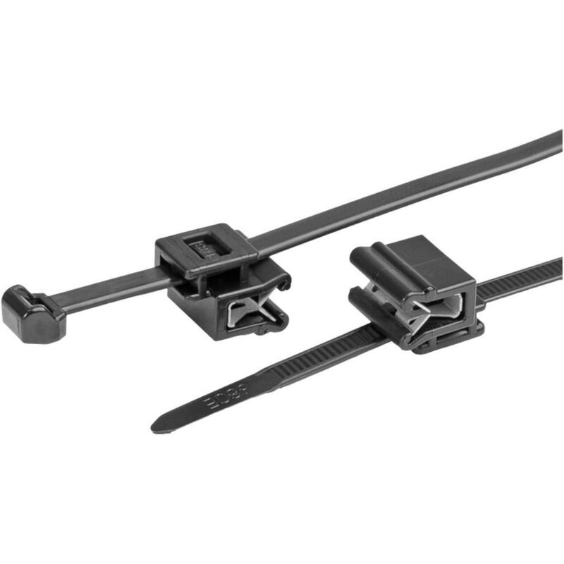 foto del prodotto hellermanntyton 156 03219 t50rosec5a pa66w bk 100 fascetta fermacavi con clip 200 mm 4.6 mm nero 100 pz.