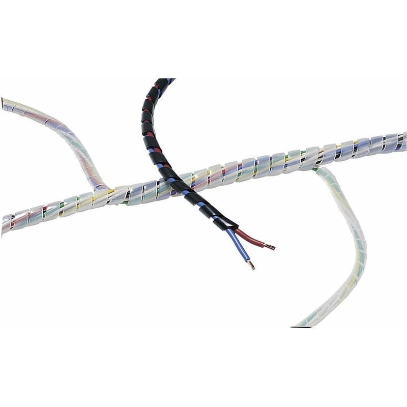 foto del prodotto hellermanntyton 161 41103 sbpe4d pe na 5m guaina spiralata 5 fino a 20 mm incolore 5 m