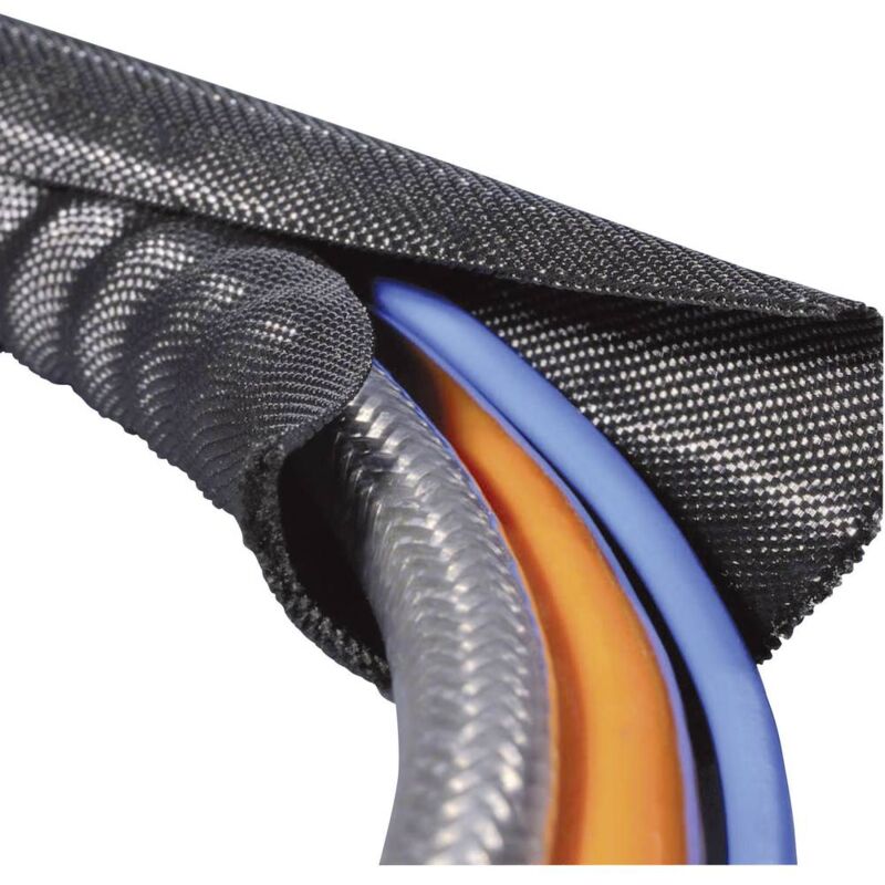 foto del prodotto hellermanntyton 170 01011 twist in 05 guaina intrecciata nero poliestere 4 fino a 5 mm 5 m