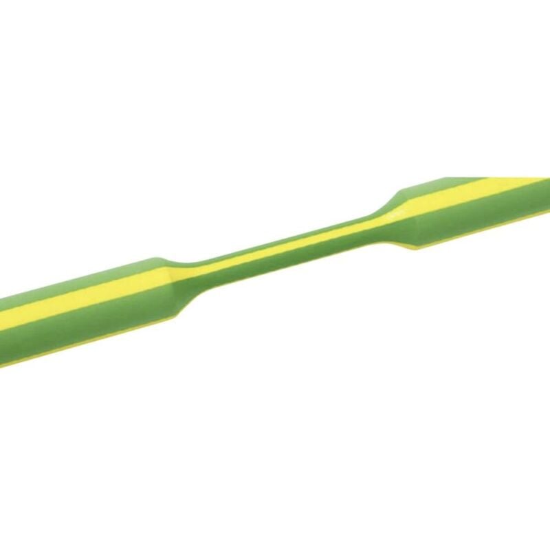 foto del prodotto hellermanntyton 319 01207 termoretraibile senza colla verde, giallo 12 mm 4 mm restringimento 3 1 1 m