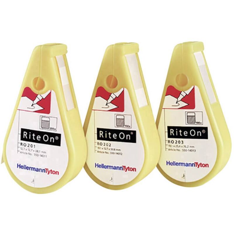 foto del prodotto hellermanntyton 550 14013 ro203 1401 wh 1401 cl wh dispenser per etichette tipo di montaggio colla 1 pz.