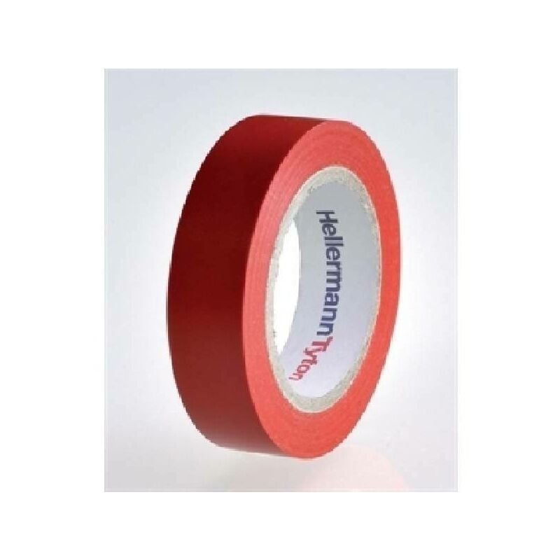foto del prodotto hellermanntyton hellermann tyton helatape flex 15 nastro isolante in pvc multiuso colore rosso 710 00101