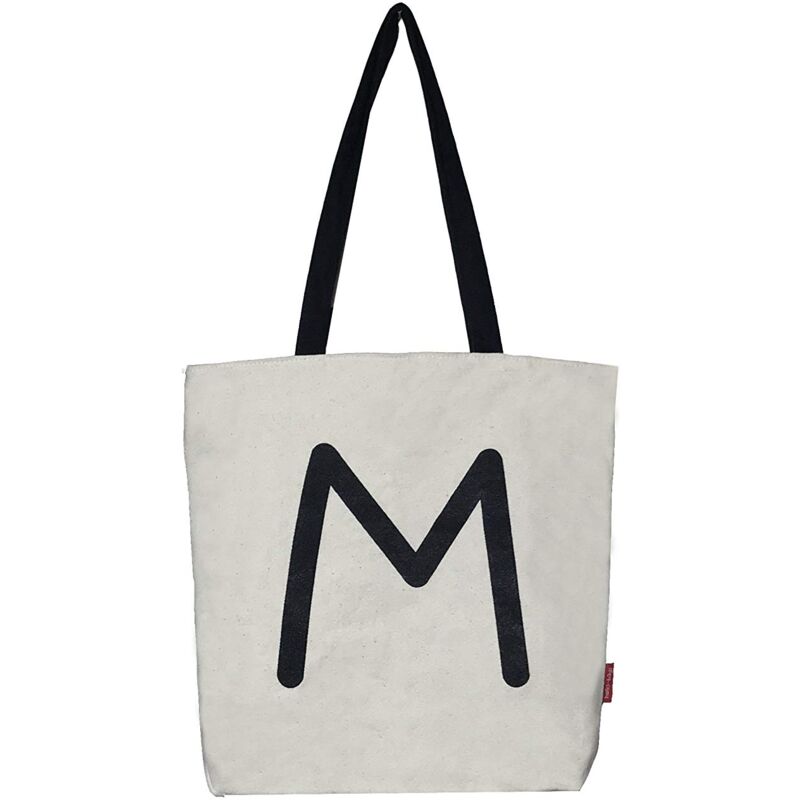 foto del prodotto hello bags. borsa tote bag in tela con cerniera, fodera e tasca interna. esterno 100 cotone. include una busta regalo kraft. modello m. colore 