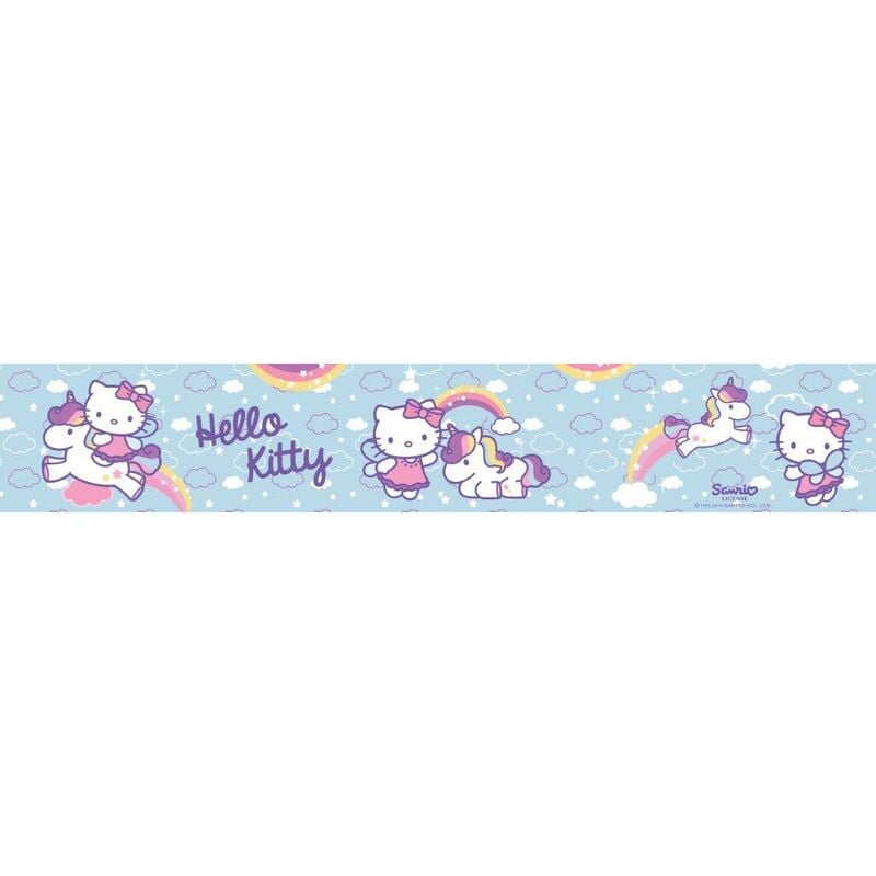 foto del prodotto hello kitty bordo adesivo per cameretta