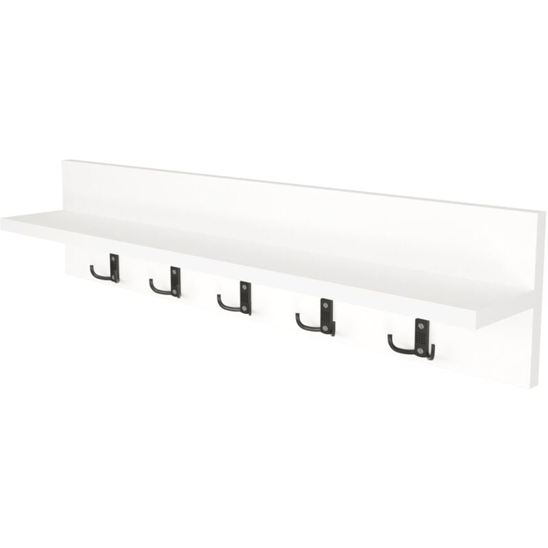 foto del prodotto helloshop26 appendiabiti con 10 ganci 80 x 13 x 18 cm bianco