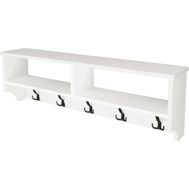 foto del prodotto helloshop26 appendiabiti con 15 ganci 120 x 22 x 37 cm bianco