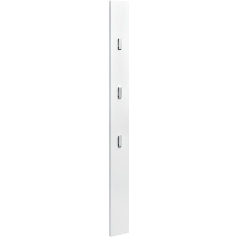 foto del prodotto helloshop26 appendiabiti per armadio 170 cm ganci appendiabiti da parete pannello a parete bianco 030002143