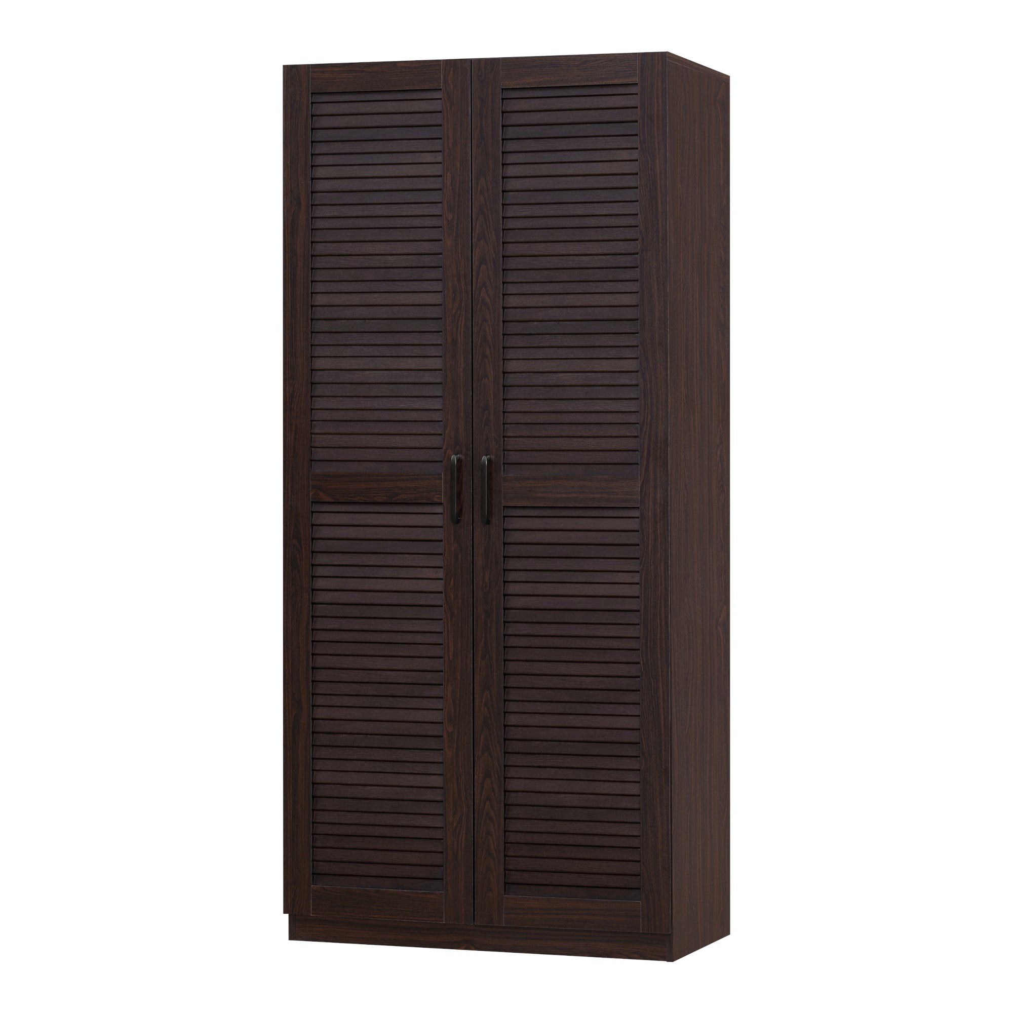 foto del prodotto helloshop26 armadio camera da letto armadio moderno contenitore senza tempo 1 ripiano mdf 176 x 80 x 52 cm effetto noce scuro 030006375
