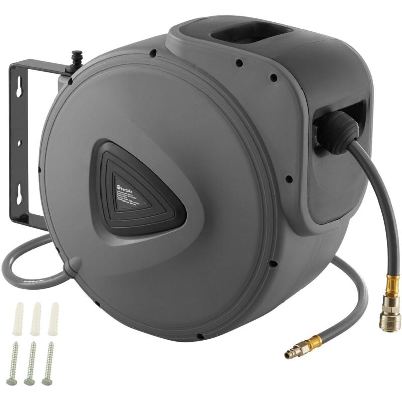 foto del prodotto helloshop26 avvolgitubo automatico aria compressa da 30 m con attacco rapido