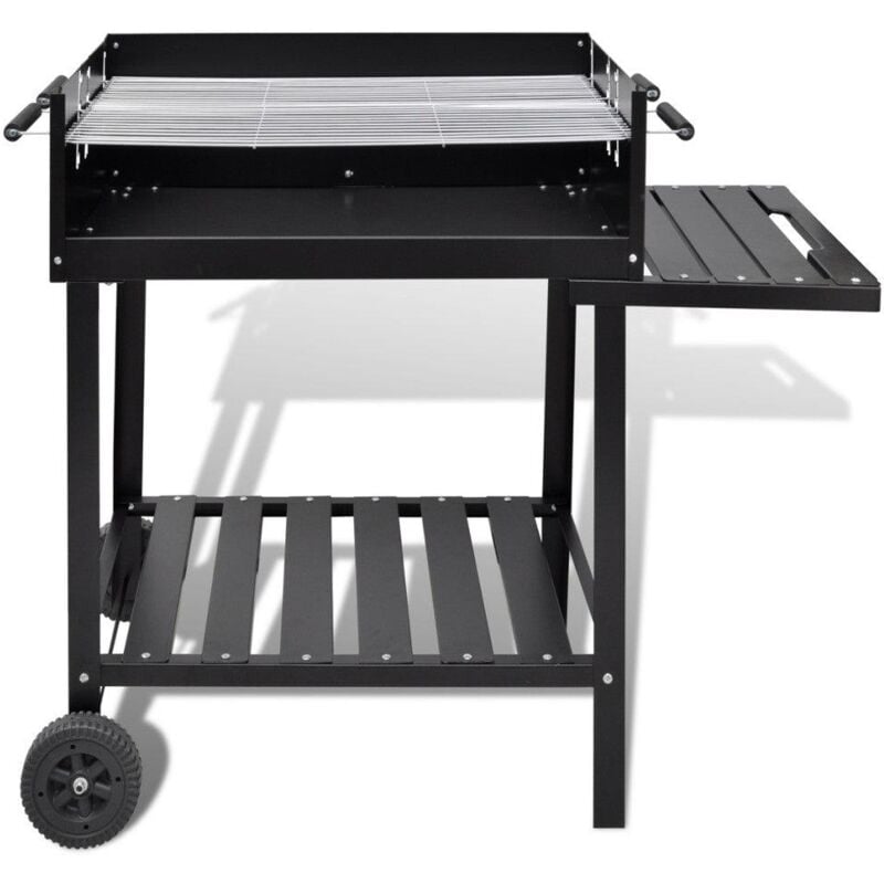 foto del prodotto helloshop26 - barbecue a carbonella in acciaio inox su ruote 1502013