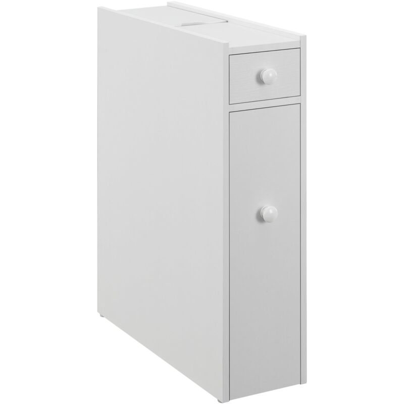 foto del prodotto helloshop26 base da bagno 58 x 16 x 48 cm con 2 cassetti bianchi