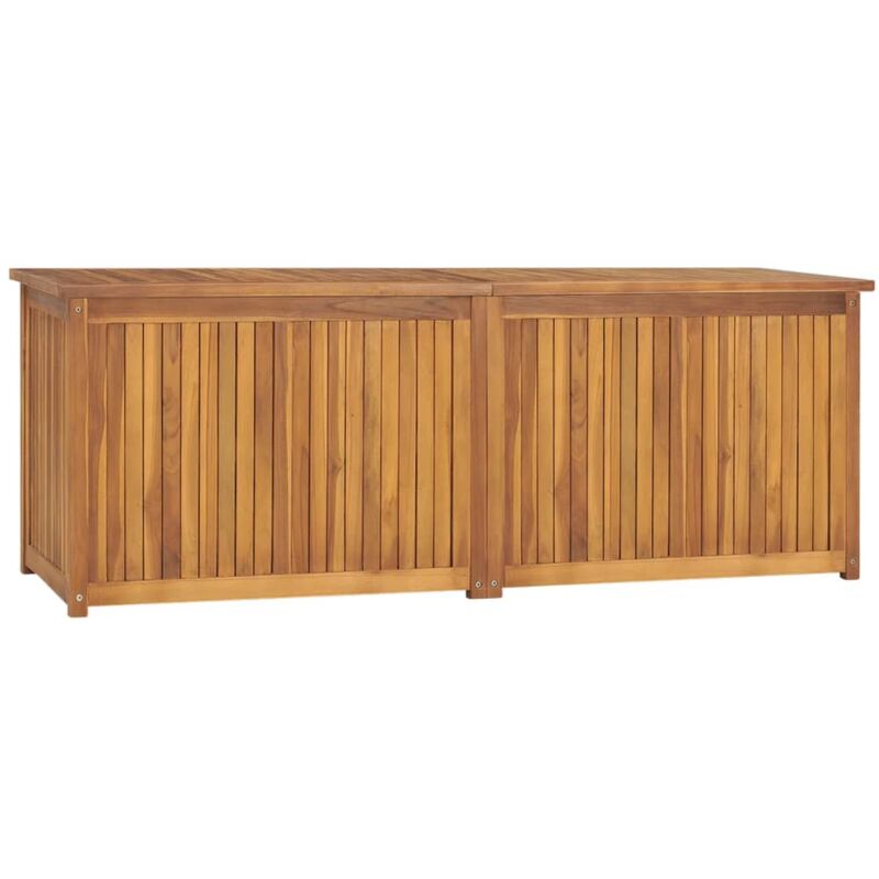 foto del prodotto helloshop26 baule da giardino 150 x 50 x 55 cm in legno massello di teak 020012988