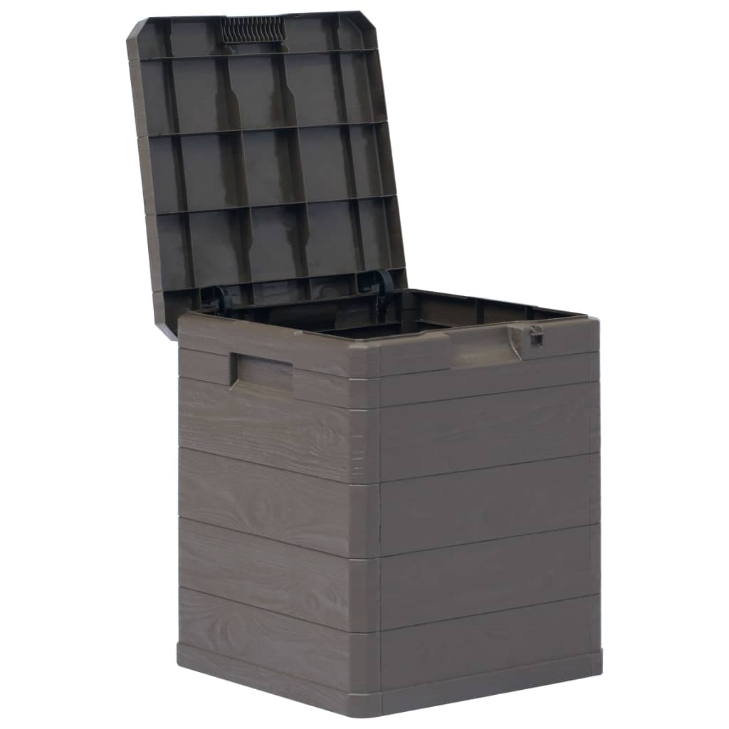 foto del prodotto helloshop26 baule portaoggetti per mobili da giardino 90 litri marrone 020013051