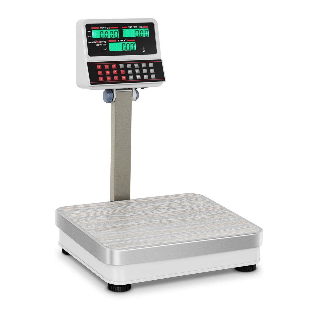 foto del prodotto helloshop26 bilancia peso prezzo 100kg 10g lcd bianco 140000677