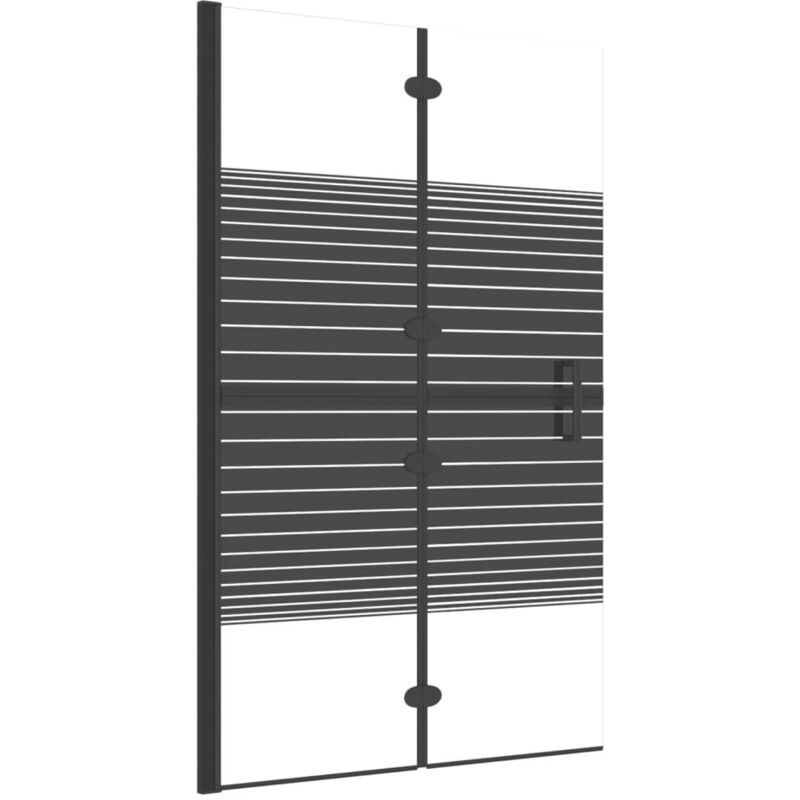 foto del prodotto helloshop26 - box doccia pieghevole da bagno esg 80 x 140 cm nero 020002013