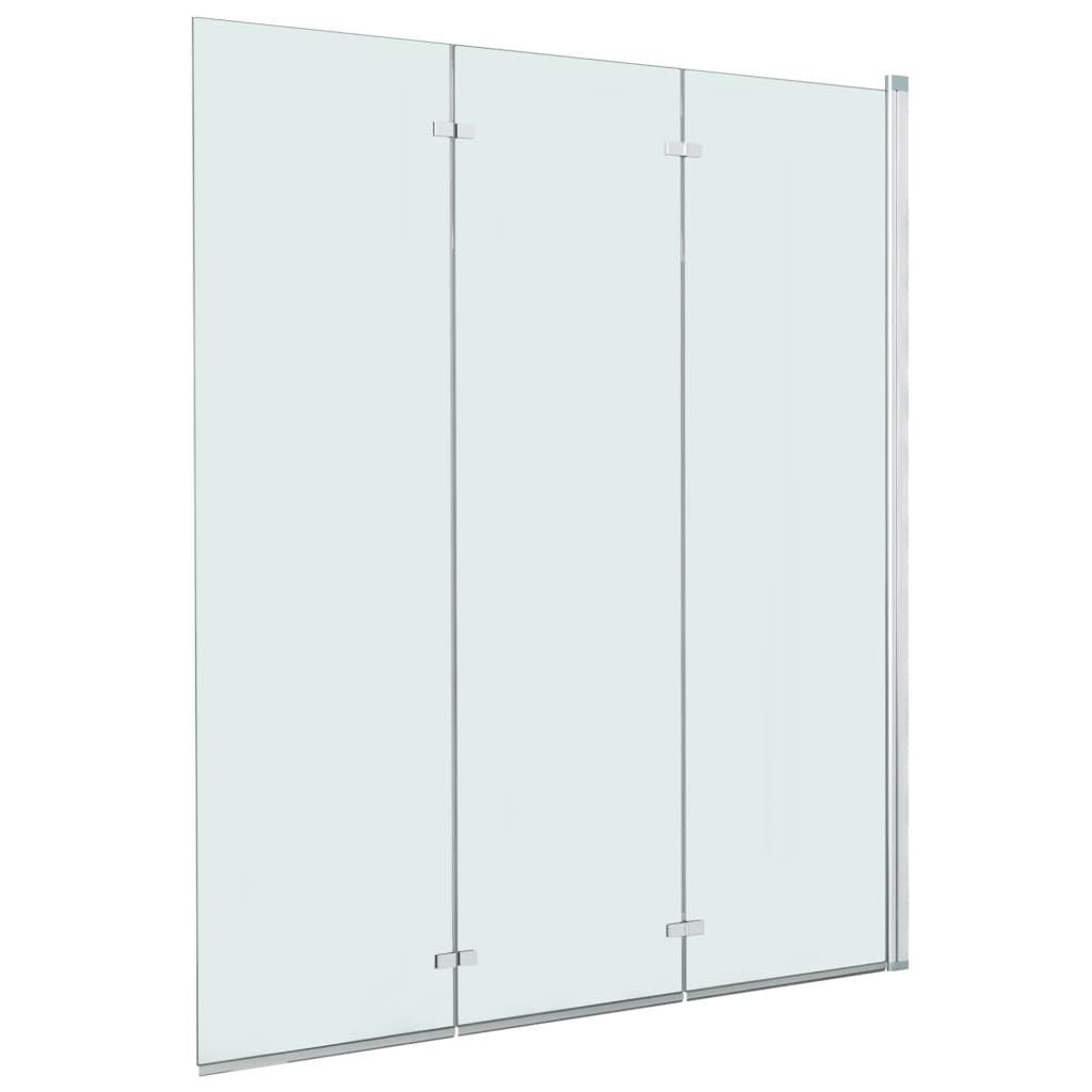 foto del prodotto helloshop26 cabina doccia pieghevole 3 pannelli schermo doccia pieghevole bagno con doccia mobiletto wc interno casa esg 130 x 138 cm