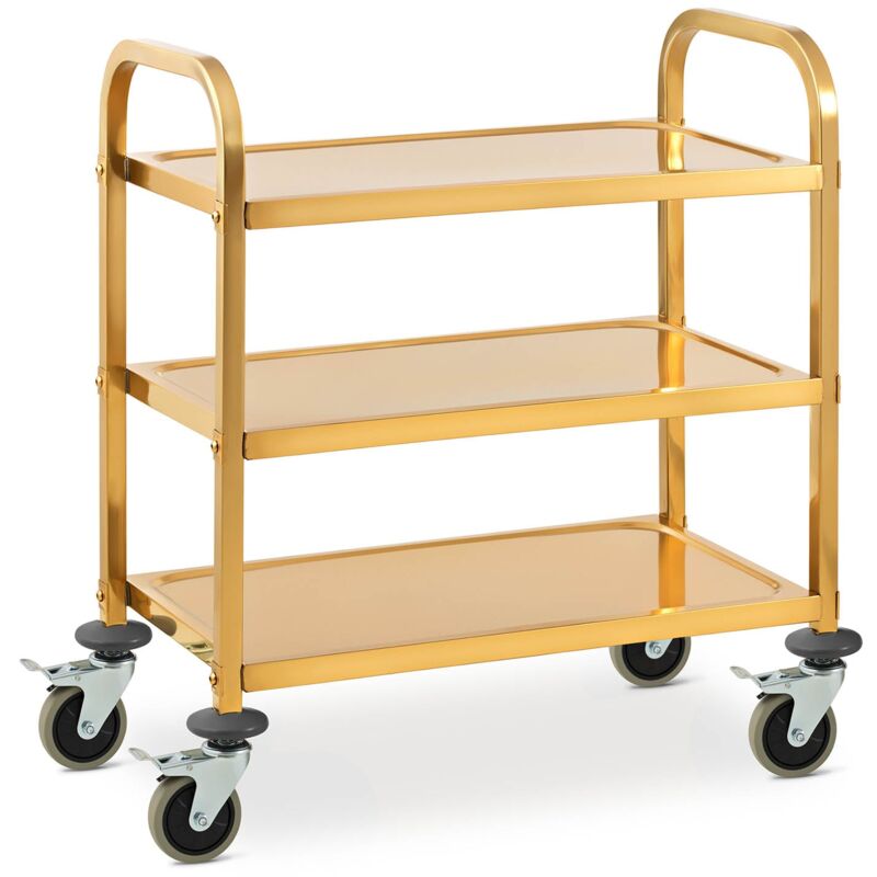 foto del prodotto helloshop26 carrello di servizio servizio ristorazione ristorazione mensa cucina stoviglie in acciaio inox 240 kg, distanza vassoi 215 mm, vassoi